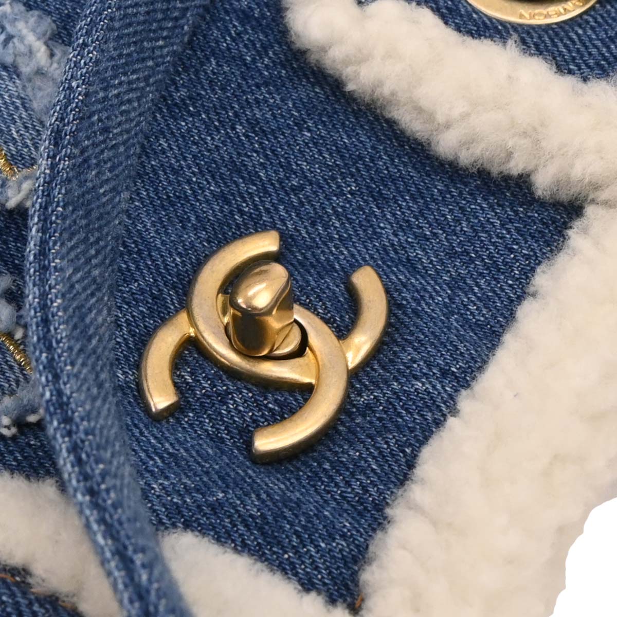Chanel Blue Denim Medium Deauville 2way Shoulder Tote Bag