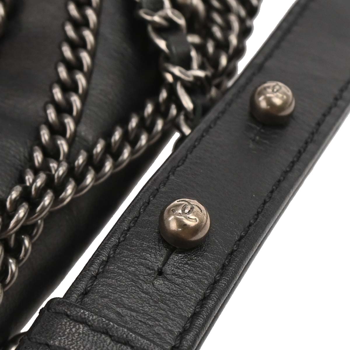 Boy Reverso Chanel Black Lambskin Medium Shoulder Bag