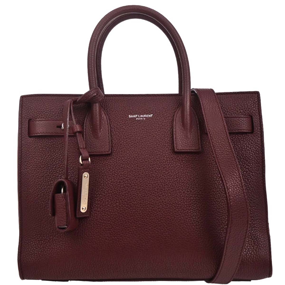Saint Laurent Bordeaux Sac de Jour 2way Shoulder Handbag