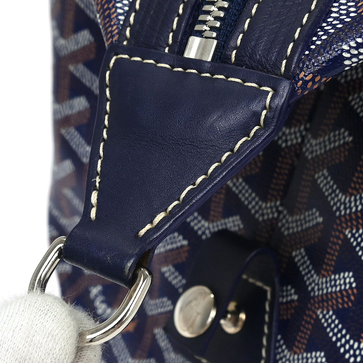 Goyard Navy Bowling 30 Handbag