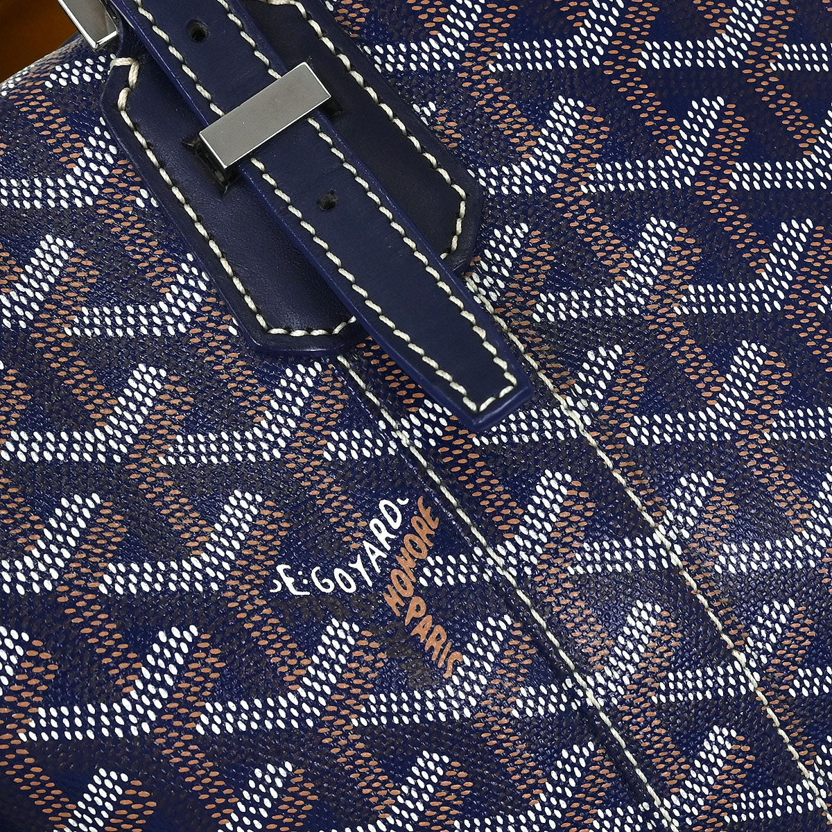 Goyard Navy Bowling 30 Handbag