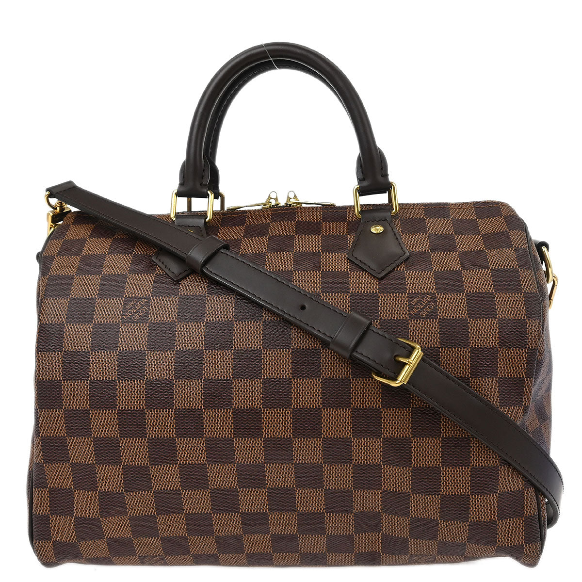 Louis Vuitton Damier Speedy Bandouliere 30 2way Shoulder Handbag N41367