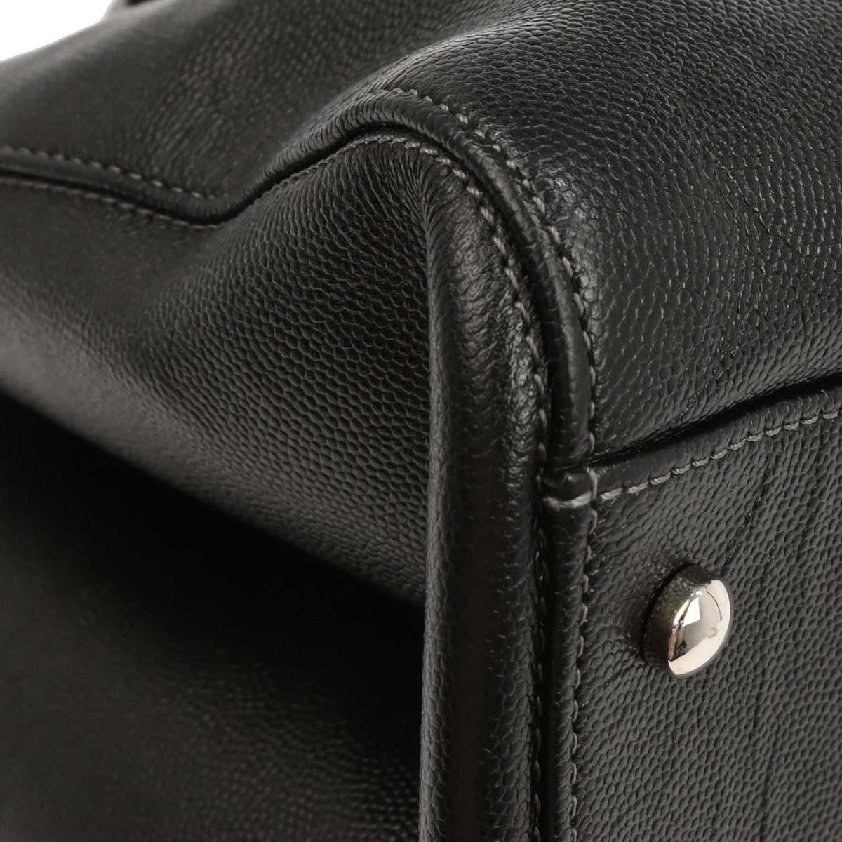 Chanel 2016-2017 Black Caviar Executive Cerf Tote Handbag