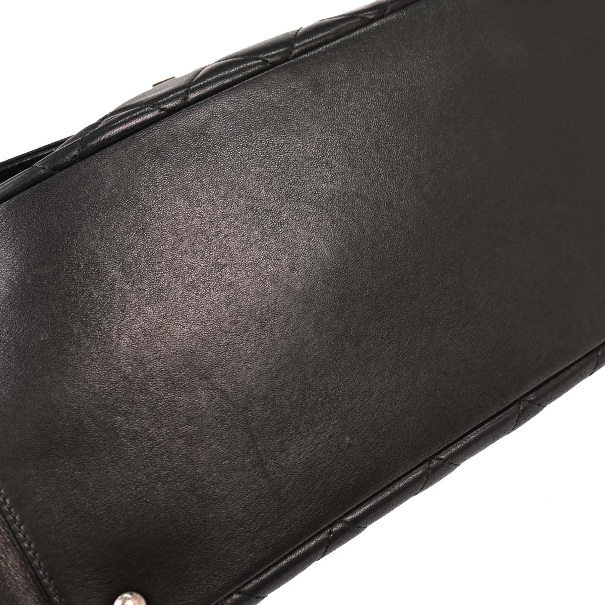Chanel Black Lambskin Antik Boy Flap Handbag