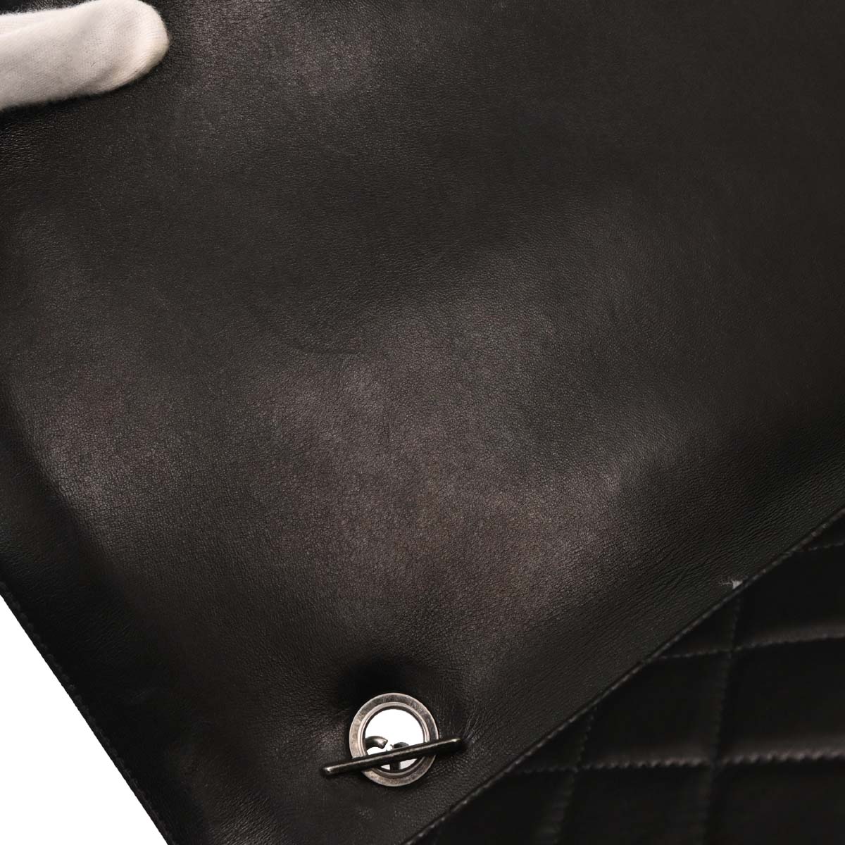 Chanel Black Lambskin Antik Boy Flap Handbag