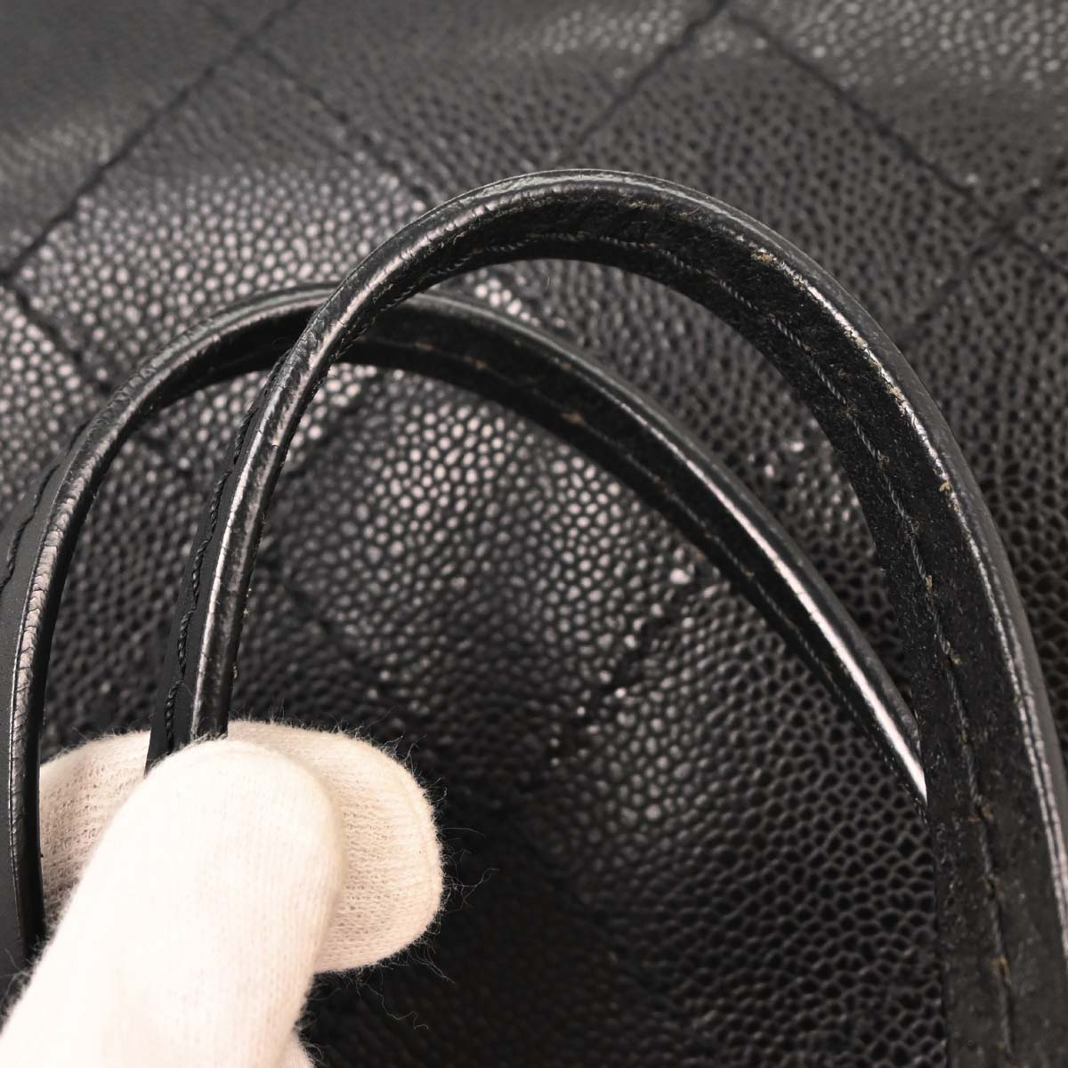 Chanel 2014-2015 Black Caviar Shopping Fever Tote Handbag