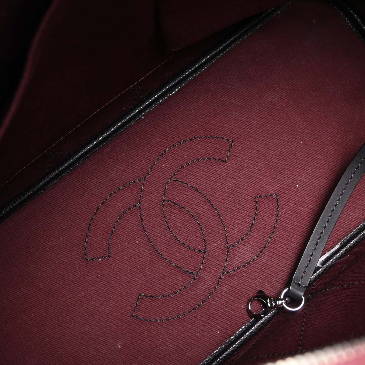 Chanel 2014-2015 Black Caviar Shopping Fever Tote Handbag