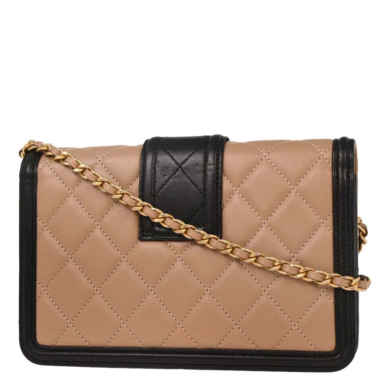 Chanel Beige Lambskin Elegant CC WOC Wallet on Chain