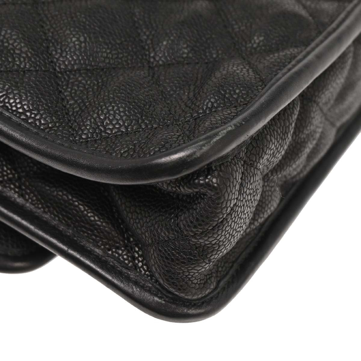 Chanel 2014 Black Caviar French Riviera Shoulder Bag