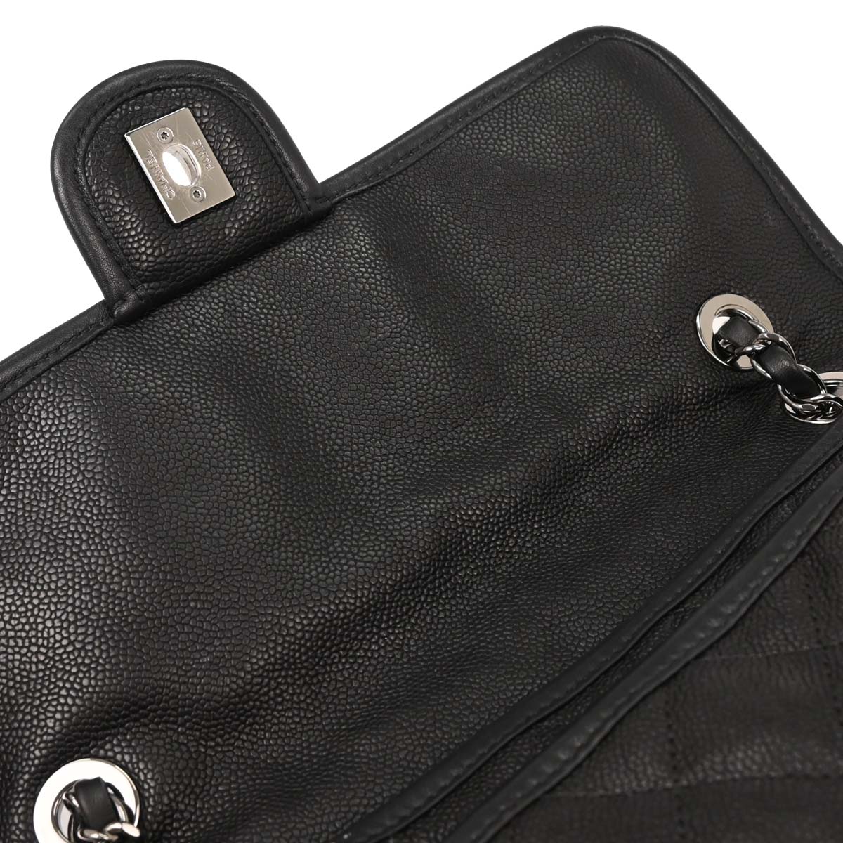 Chanel 2014 Black Caviar French Riviera Shoulder Bag