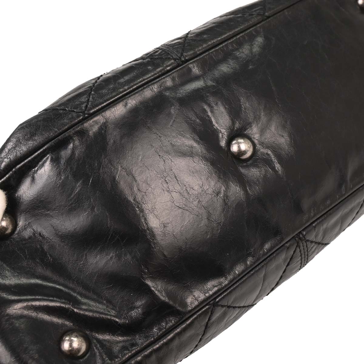 Chanel Black Calfskin Hobo Handbag