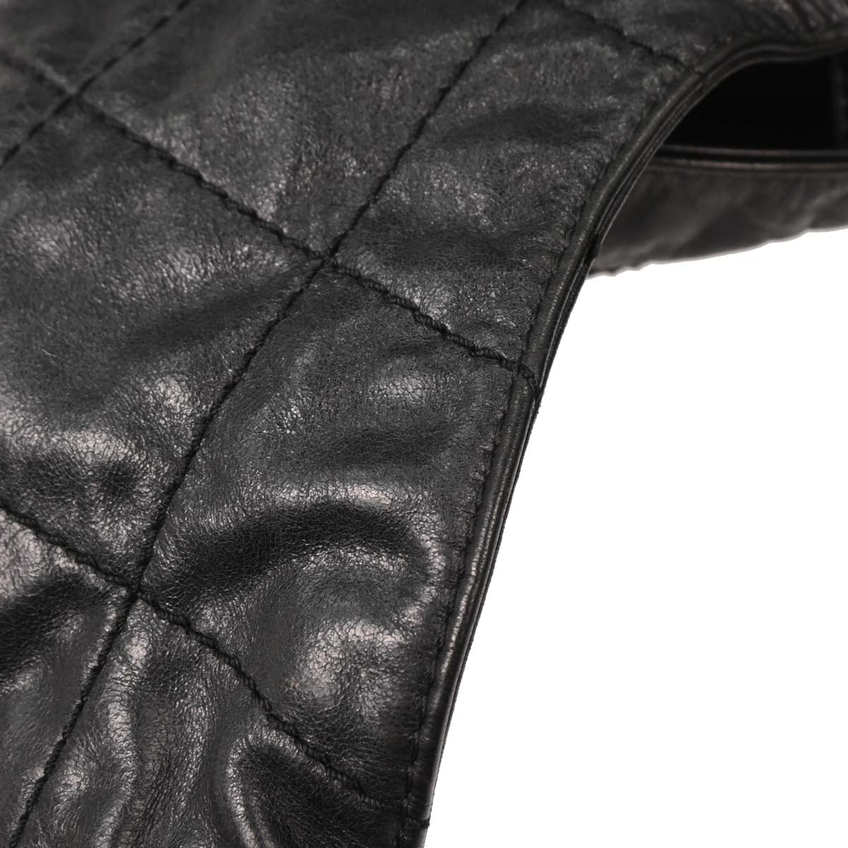 Chanel Black Calfskin Hobo Handbag