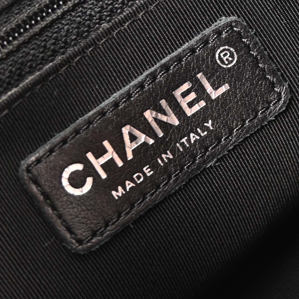 Chanel Black Calfskin Hobo Handbag