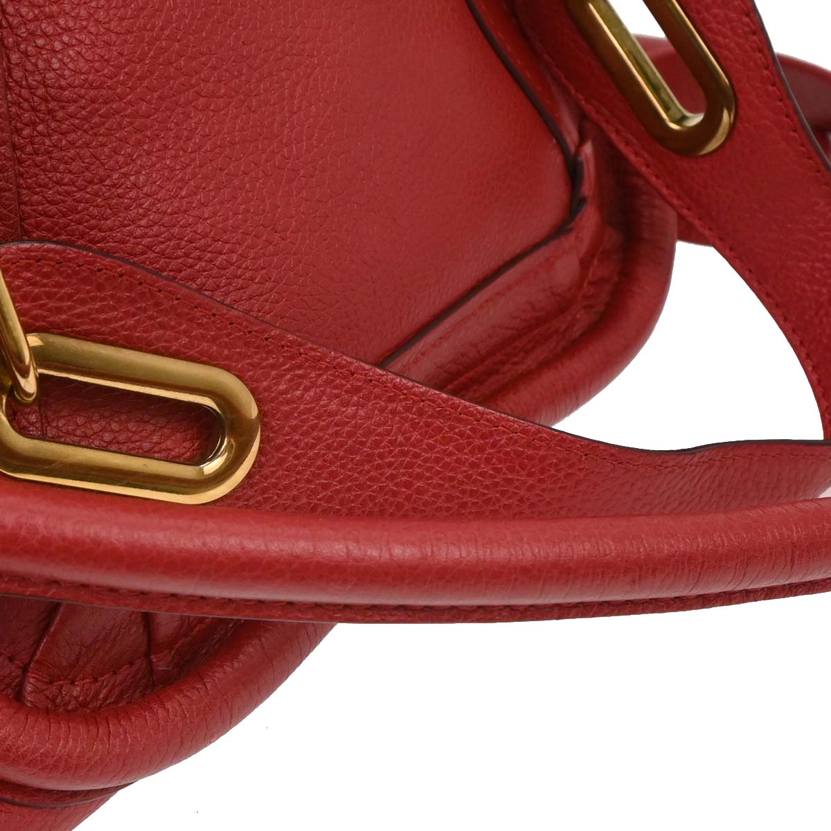 Chloe Red Paraty 2way Shoulder Handbag