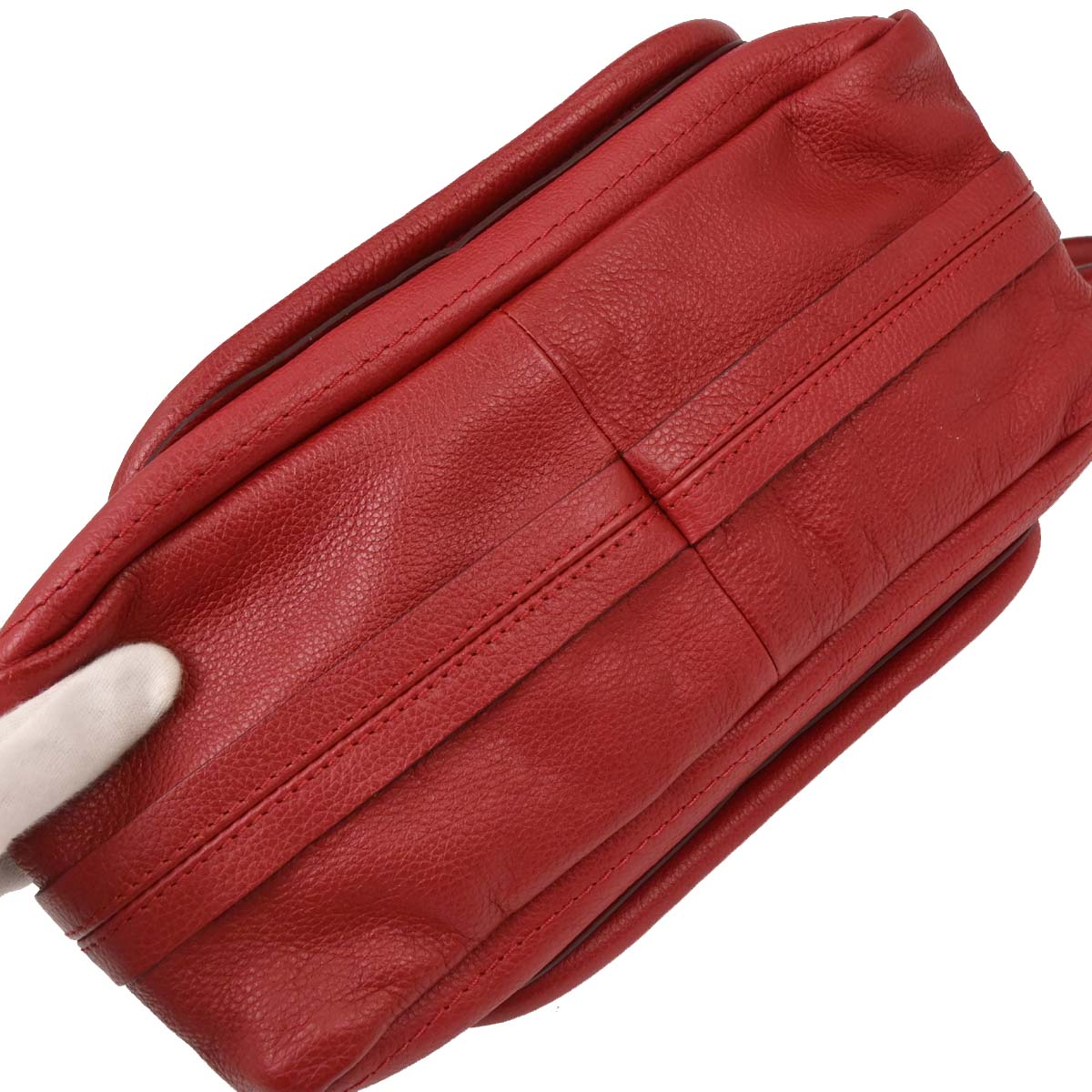 Chloe Red Paraty 2way Shoulder Handbag