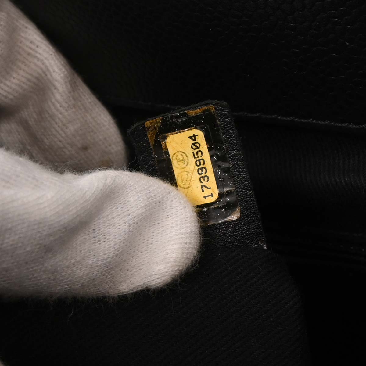 Chanel Black Caviar Tote Chain Handbag