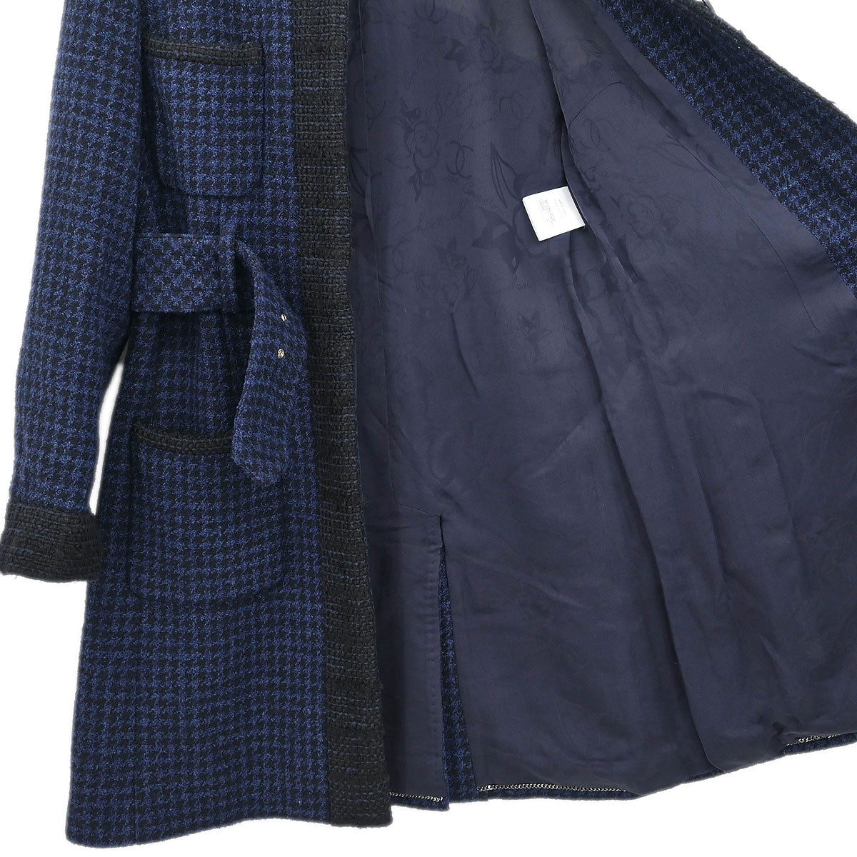 Chanel Single Breasted Jacket Navy #38