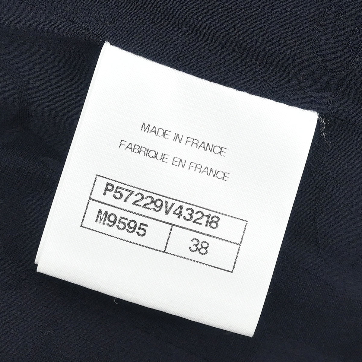 Chanel Single Breasted Jacket Navy #38