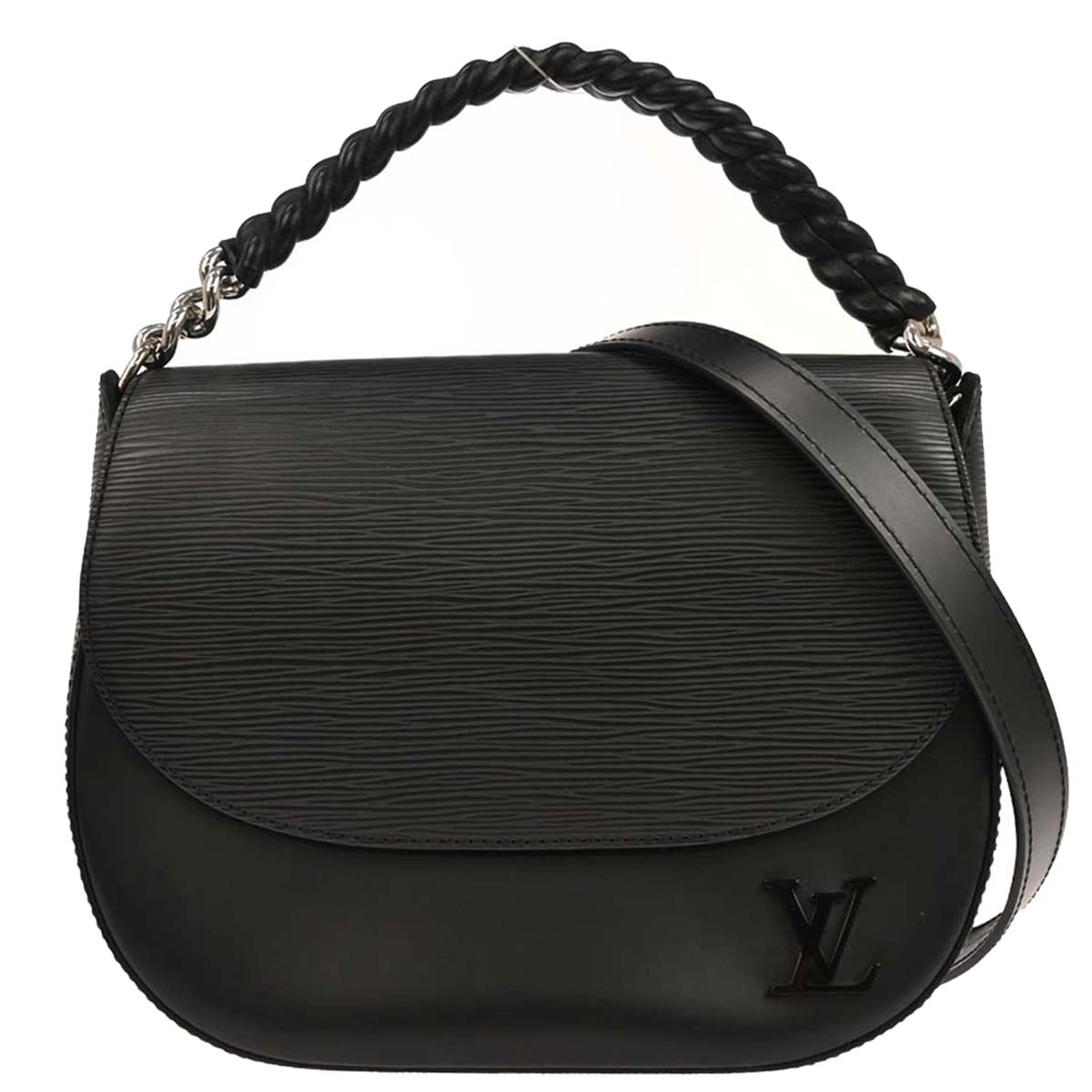 Louis Vuitton Black Epi Luna 2way Shoulder Handbag M42674