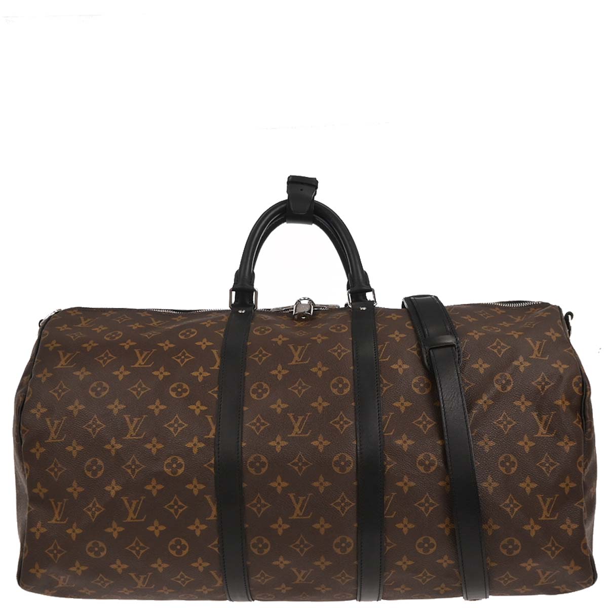 Louis Vuitton Monogram Macassar Keepall Bandouliere 55 M56714