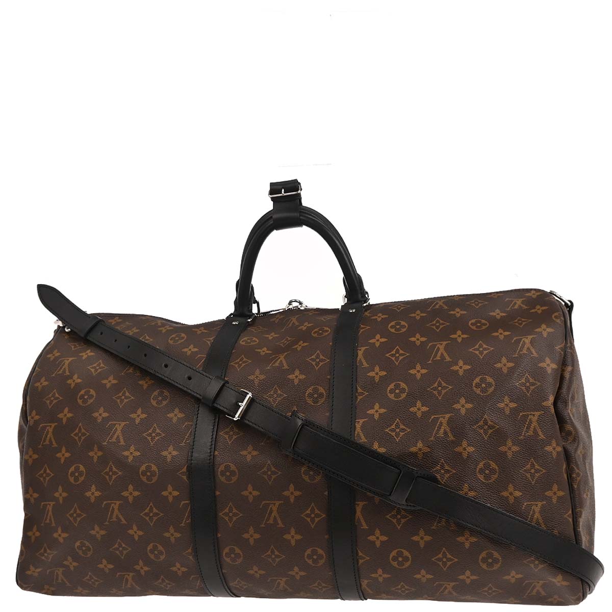 Louis Vuitton Monogram Macassar Keepall Bandouliere 55 M56714