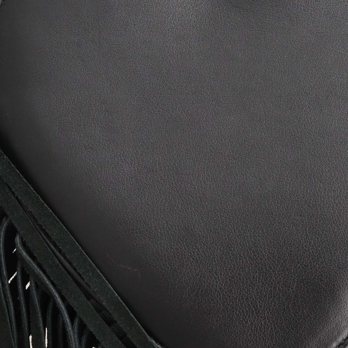 Saint Laurent Black Love Fringe Shoulder Bag