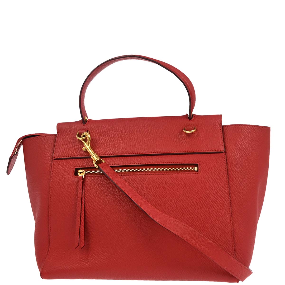 Celine Red Belt Bag 2way Shoulder Handbag