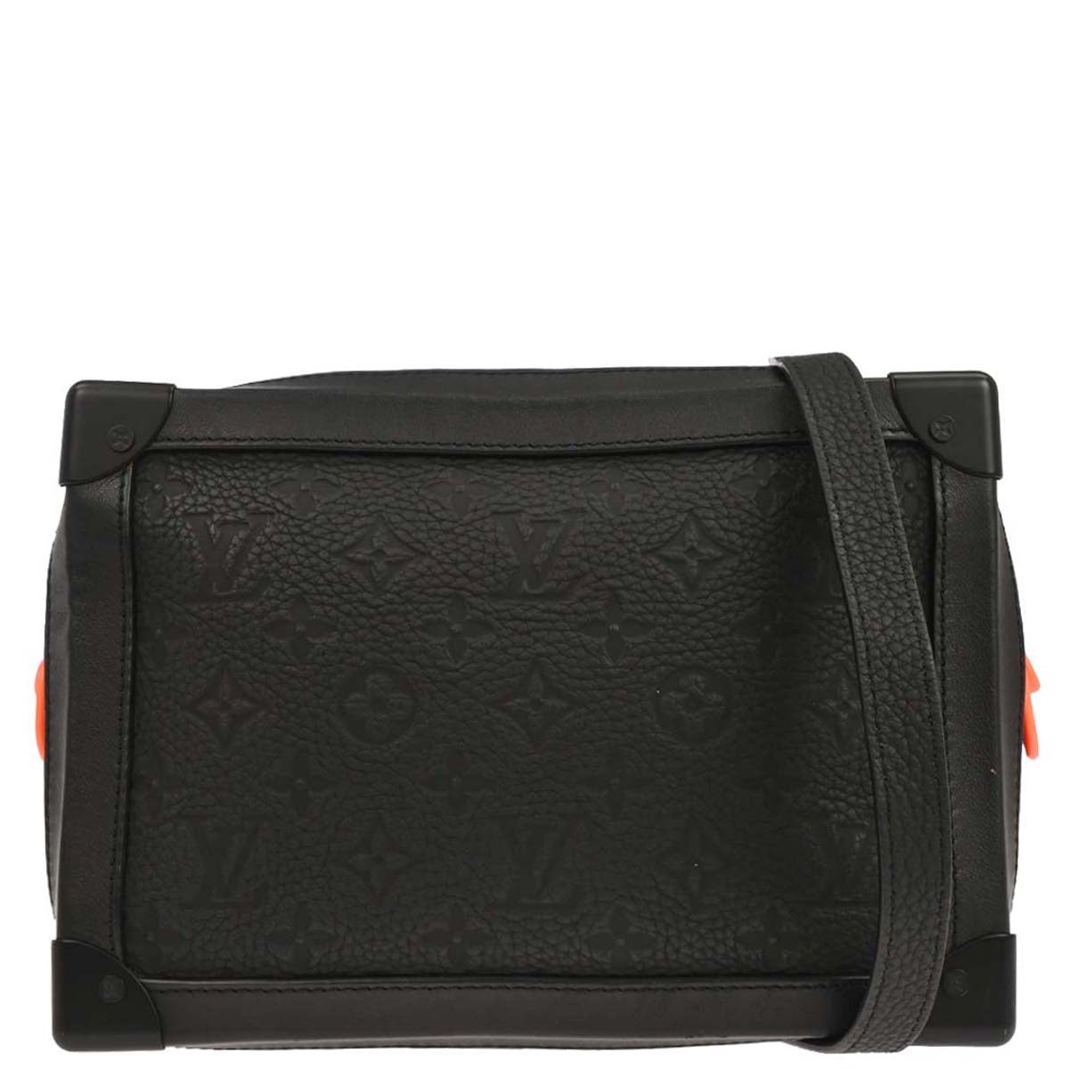 Louis Vuitton Black Taurillon Soft Trunk Shoulder Bag M53288