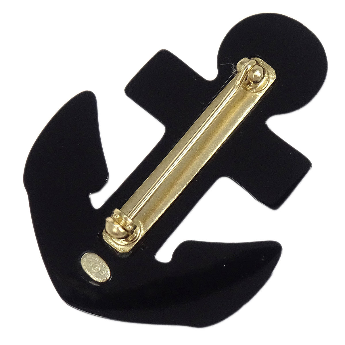 Chanel Brooch Pin Anchor Blue 18P