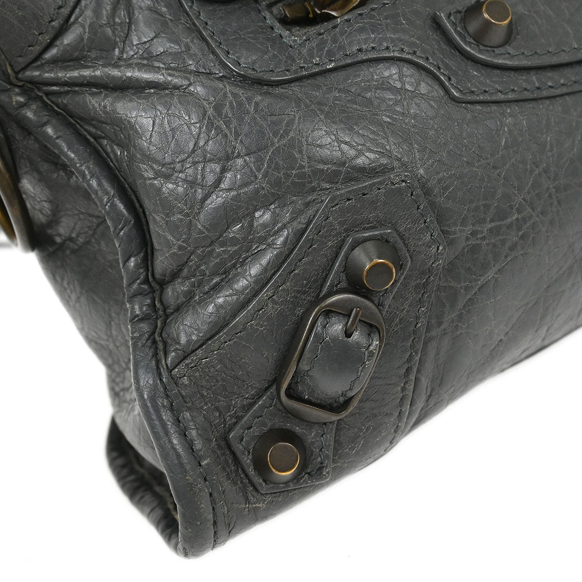 Balenciaga Gray Classic Mini City 2way Shoulder Handbag
