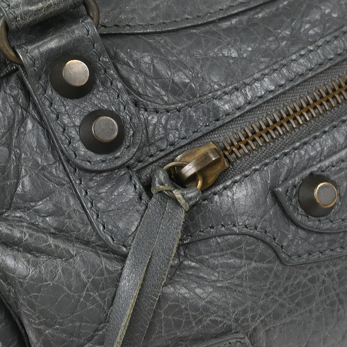 Balenciaga Gray Classic Mini City 2way Shoulder Handbag