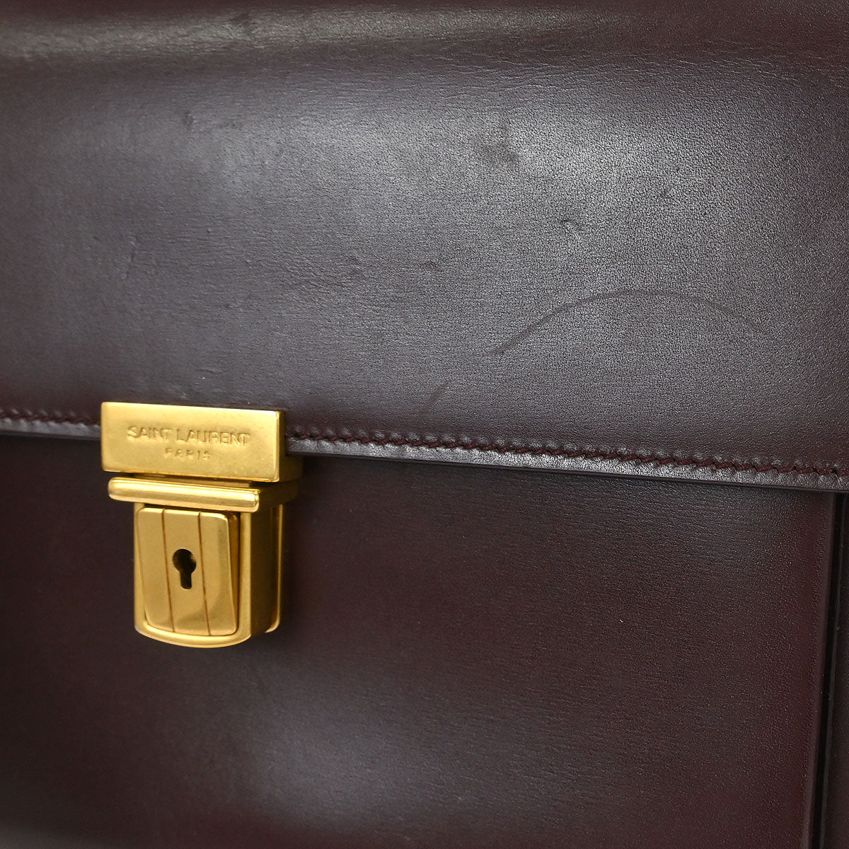 Saint Laurent Bordeaux Leather High School 2way Shoulder Handbag