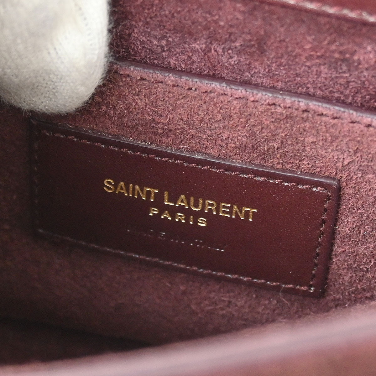 Saint Laurent Bordeaux Leather High School 2way Shoulder Handbag