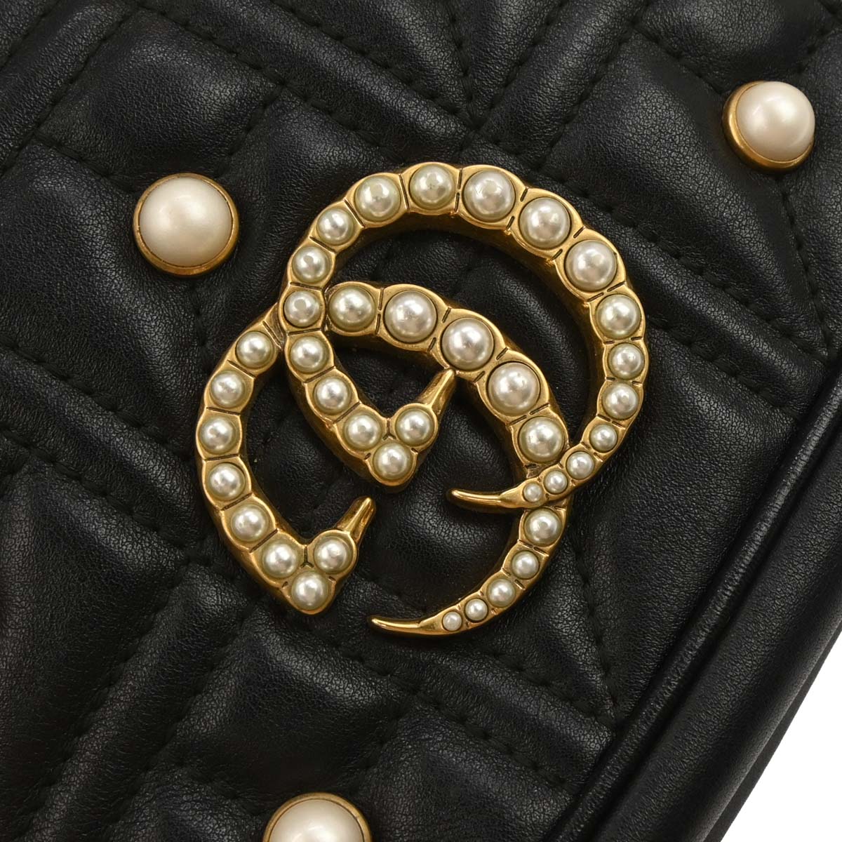 Gucci Black Leather Marmont Shoulder Bag