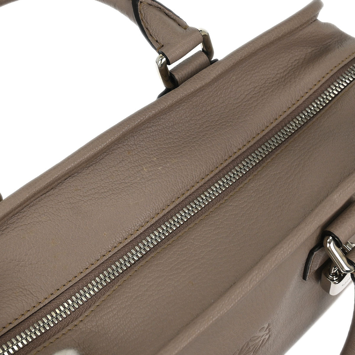 Loewe Gray Leather Amazona 28 Handbag
