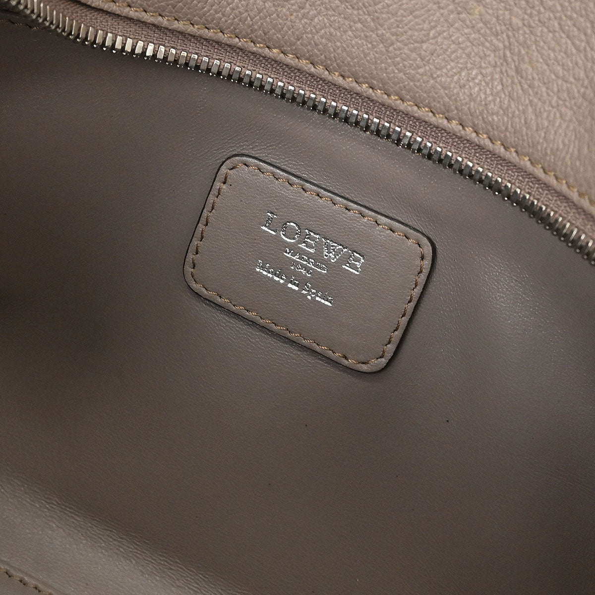 Loewe Gray Leather Amazona 28 Handbag