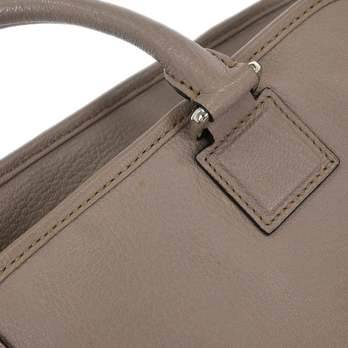 Loewe Gray Leather Amazona 28 Handbag