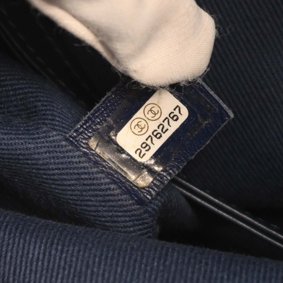 Chanel 2019 Navy Straw Deauville Bucket Shoulder Bag