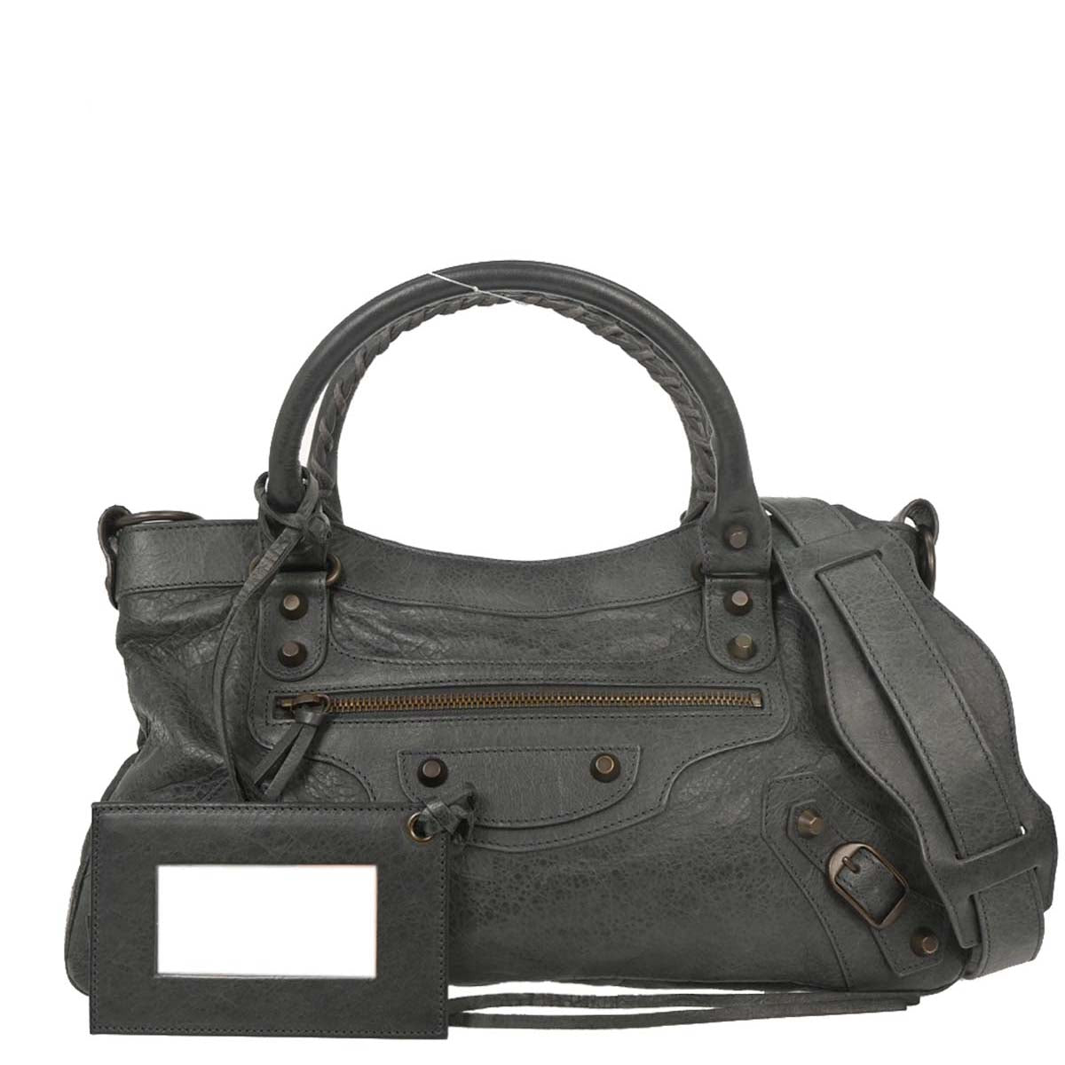 Balenciaga Gray The First 2way Shoulder Handbag