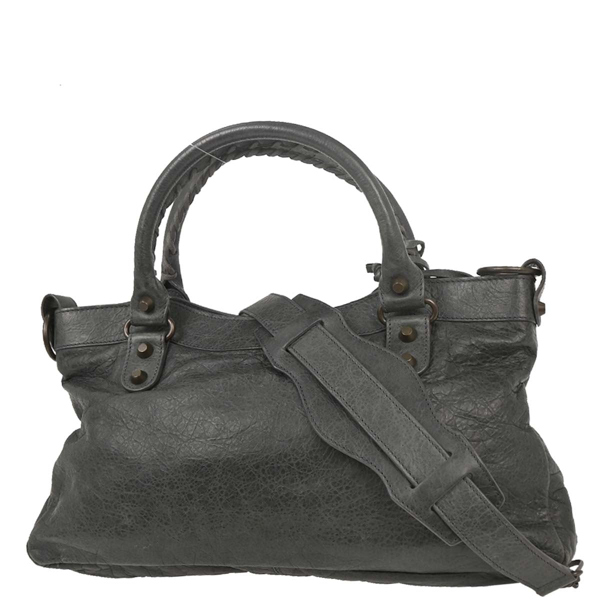 Balenciaga Gray The First 2way Shoulder Handbag