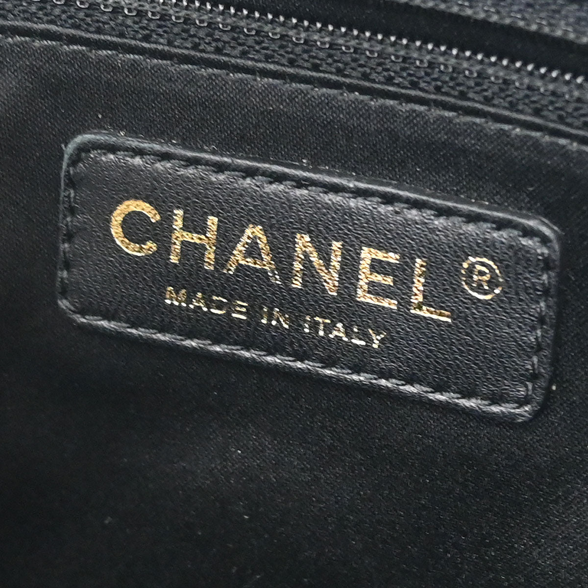 Chanel Black Caviar Petite Shopping Tote PST Chain Handbag
