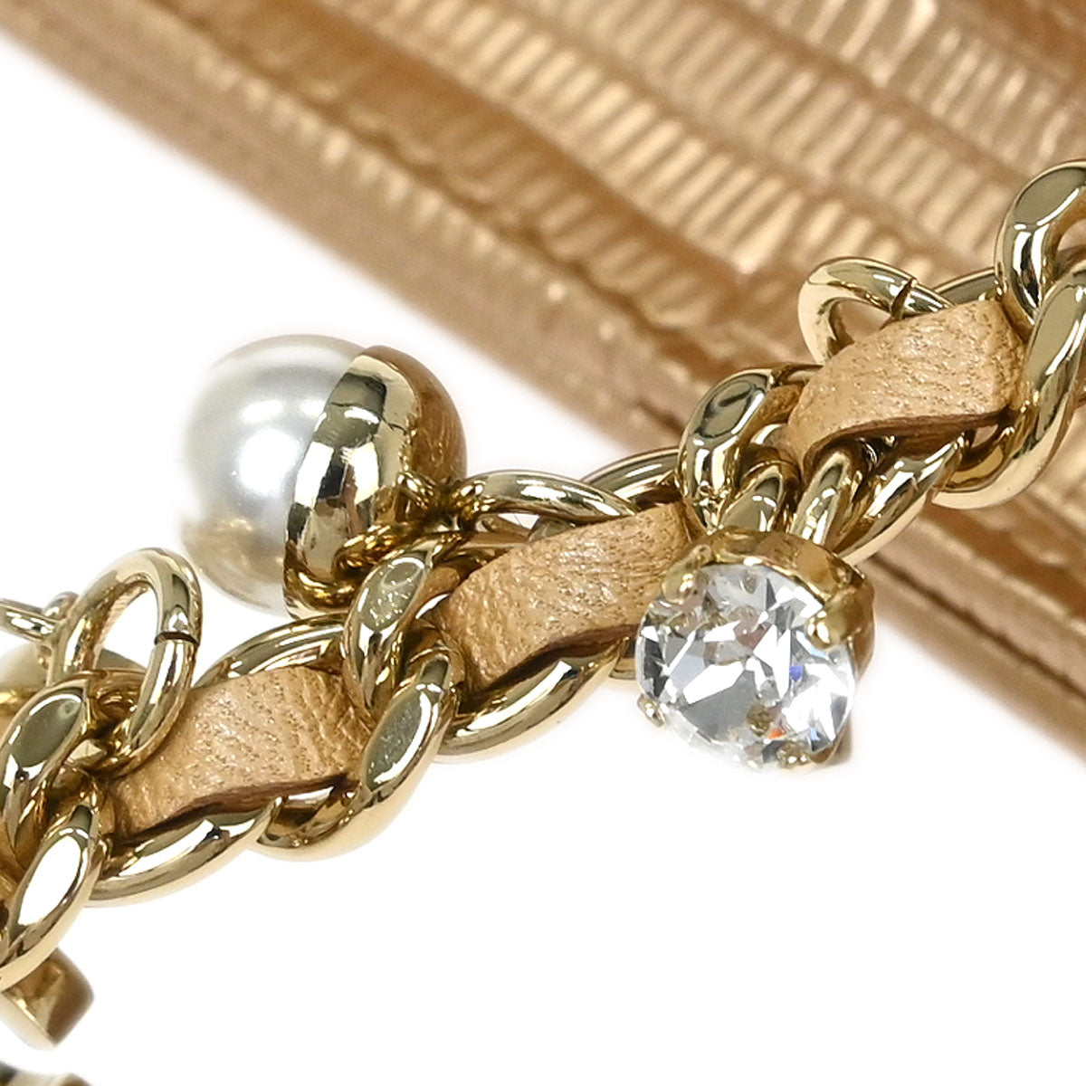 Chanel * Beige Lizard Classic WOC Wallet On Chain