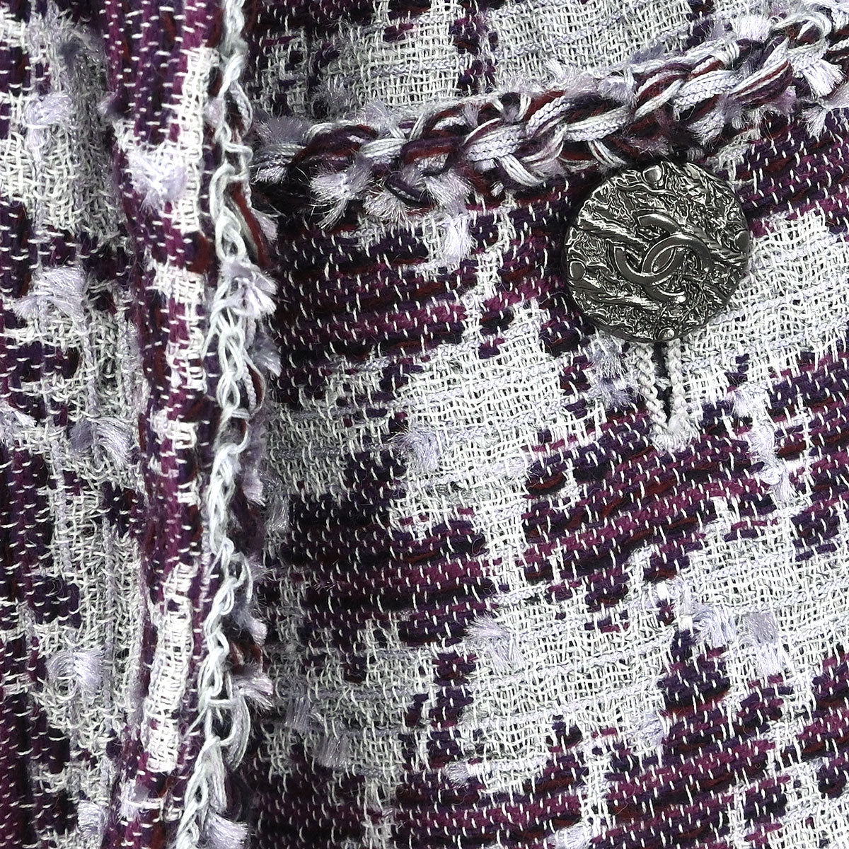 Chanel 2012 Collarless Jacket Gray #42