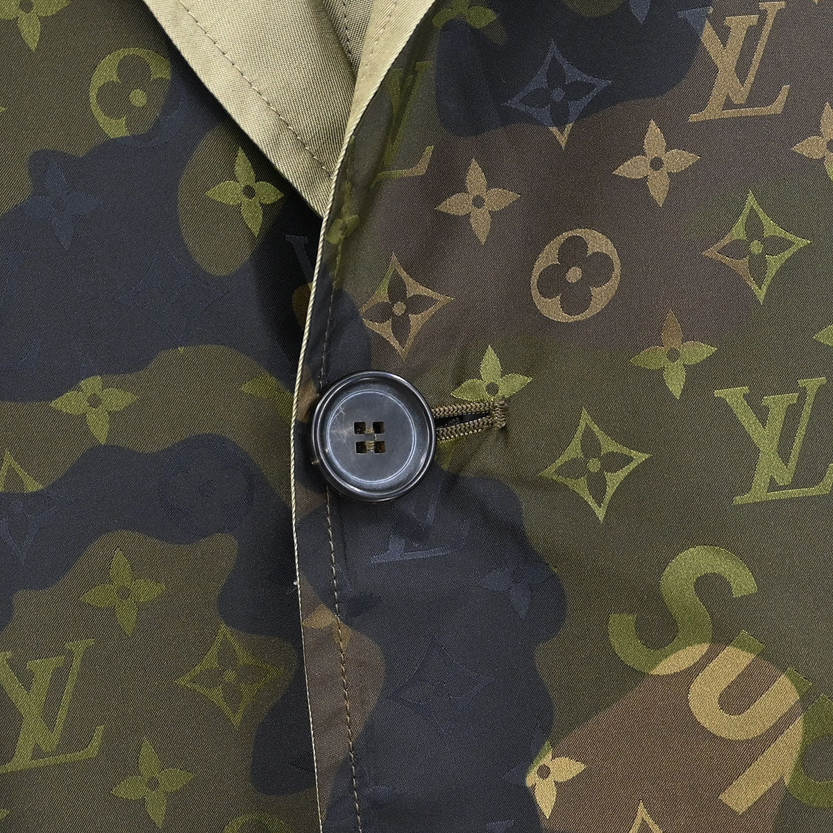 Louis Vuitton Supreme Reversible Coat Monogram Khaki #46