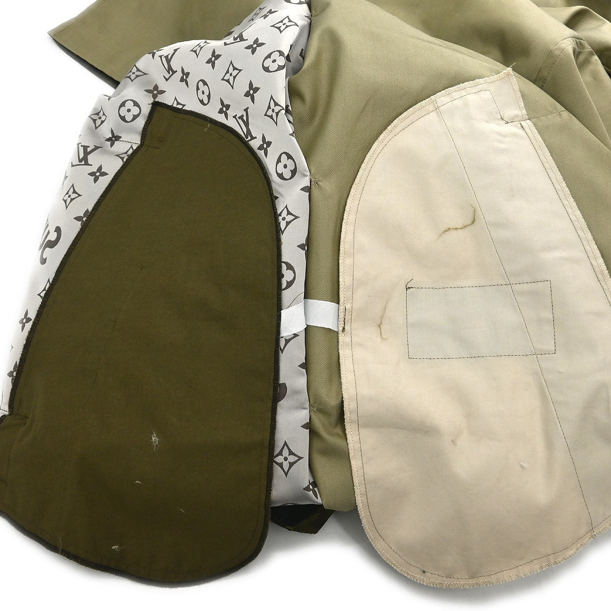 Louis Vuitton Supreme Reversible Coat Monogram Khaki #46