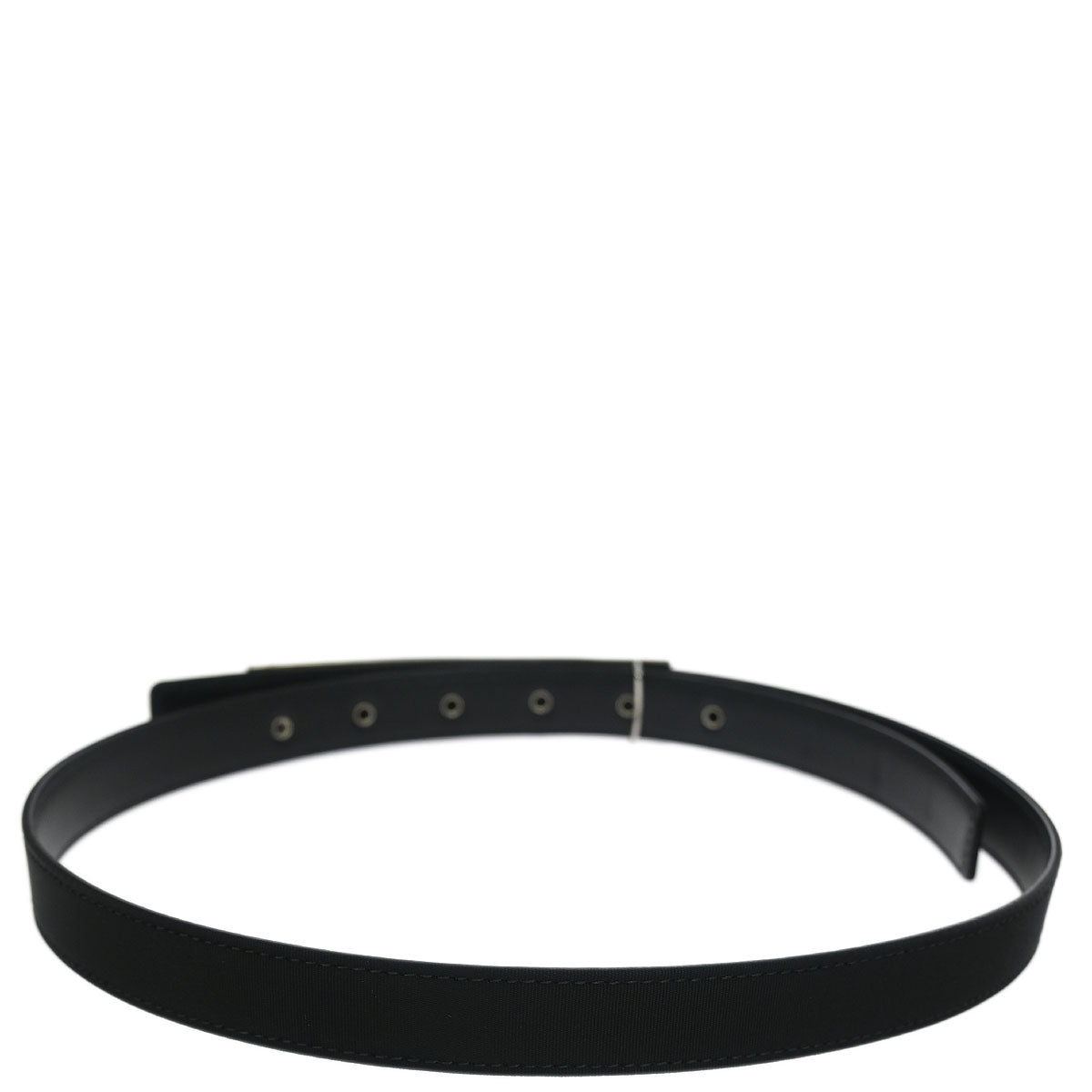 Chanel Belt Black Rhinestone Leather #80/32 B15S Small