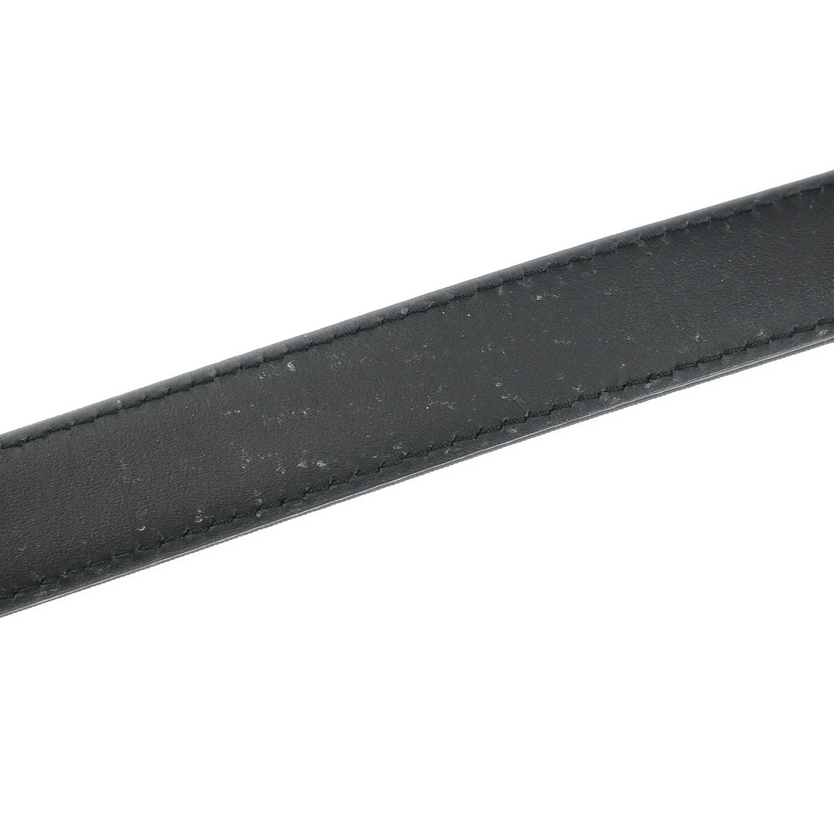 Chanel Belt Black Rhinestone Leather #80/32 B15S Small