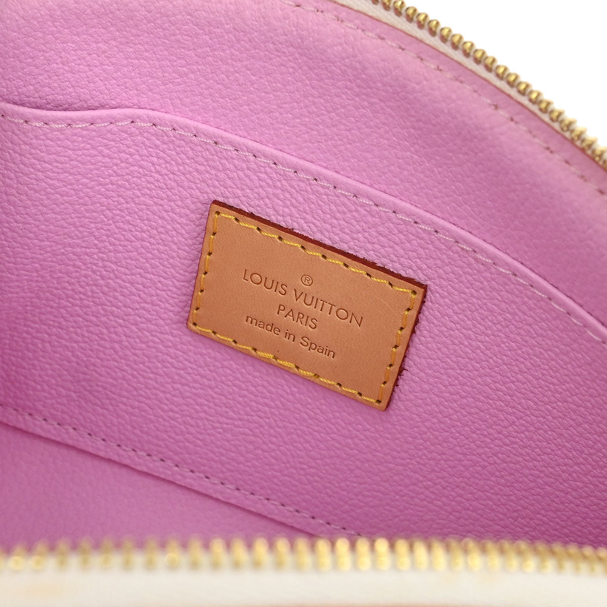 Louis Vuitton White Monogram Multicolor Pochette Cosmetic M47354