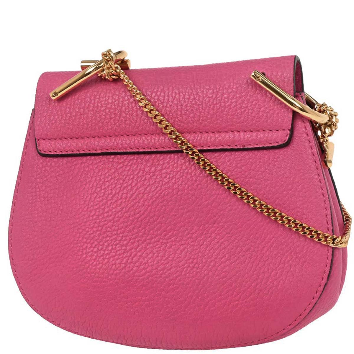 Chloe Pink Leather Drew Shoulder Bag