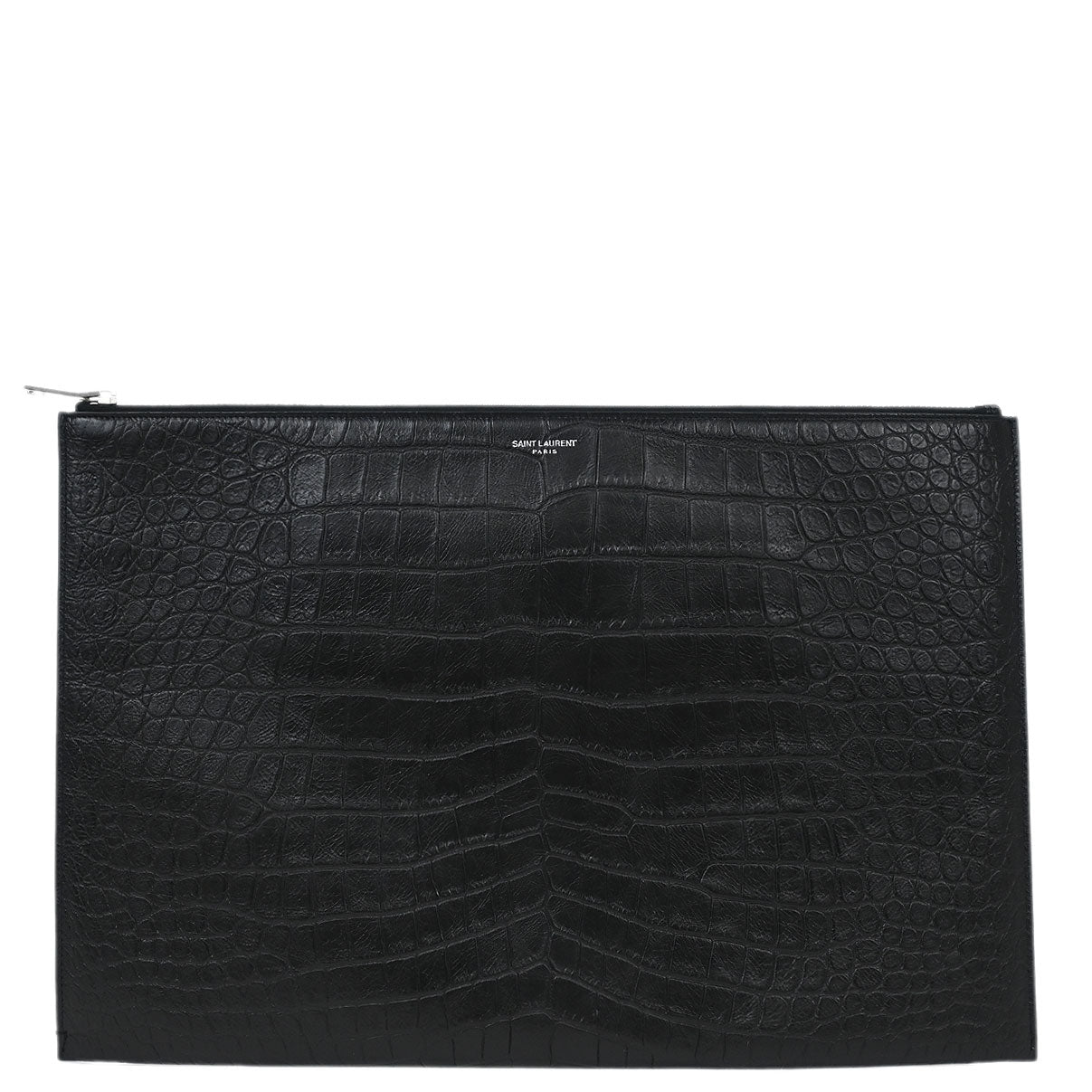 Saint Laurent * Black Leather Clutch Bag